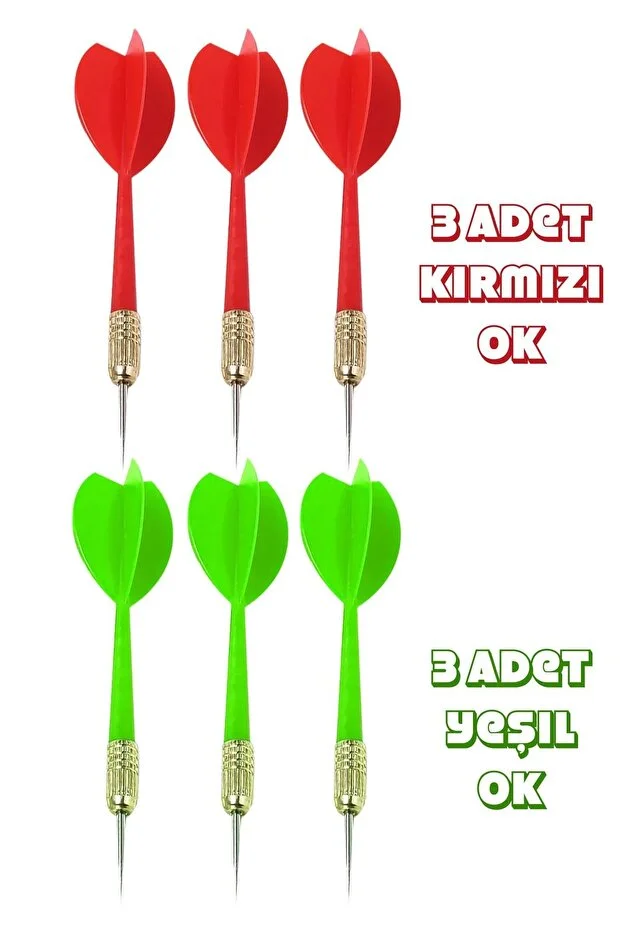 17 İnç Çift Taraflı Dart Tahtası Seti – 6 Çelik Uçlu Ok, Ev ve Ofis İçin Dart Oyunu